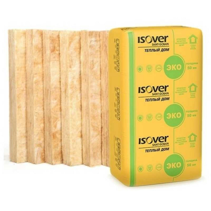 Утеплитель Isover Изовер Тёплый Дом Плита 50х610х1170 в Белоострове
